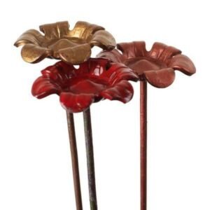 Button Flowers Garden Decor