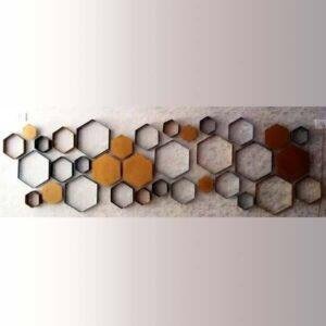 Bee Hive Wall Art in Metal