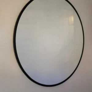 Theia Round Mirror 4 feet diameter in Black