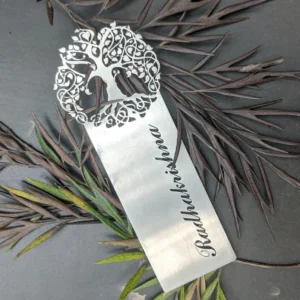 Tree of Life bookmark in Steel